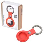 TROIKA® Schlüsselanhänger AIRTAG COVER, rot