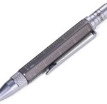 TROIKA® Kugelschreiber LILIPUT TOOL PEN grau 1.0 mm Schreibfarbe: schwarz