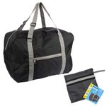 WEDO Reisetasche faltbar schwarz