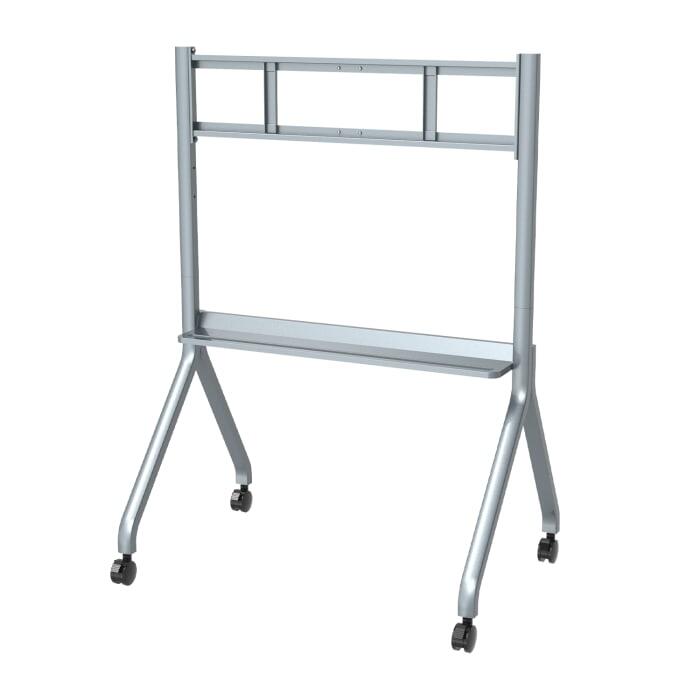 Newstar TV Rollwagen PLASMA-M1700E – Mobiler Ständer Für TVs Bis 55 Zoll, Höhenverstellbar 155–170 Cm, 35 Kg Tragkraft