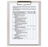 FALKEN Klemmbrett PURE Raw 22001600000F DIN A4 grau Karton, 1 St.