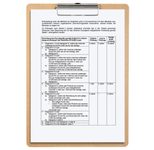 FALKEN Klemmbrett PURE Nature 15072600000F DIN A4 braun Karton, 1 St.