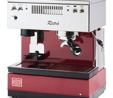 Quick Mill RETRÒ Siebträgermaschine mit integrierter Mühle - rot (0835N-O-L-RO)