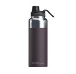 Asobu Mighty Alpine Flask isolierte Outdoorflasche aus Edelstahl - 1 Liter - rot (TMF5 burgundy)