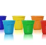 Bialetti Espressobecher-Set 6-tlg., farbig, Porzellan, dickwandig, je 90ml