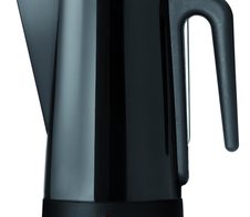 C3 Design Perkolator aus gebürstetem Edelstahl für  2 - 6 Tassen Kaffee - schwarz