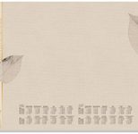 SIGEL Schreibtischunterlage Natural Leaves 2026/2027 creme Papier 59,5 x 41,0 cm, 30 Blatt