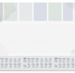 SIGEL Schreibtischunterlage Pastel 2026/2027/2028 weiß/grau Papier 59,5 x 41,0 cm, 30 Blatt