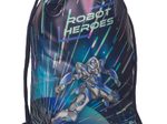 BRUNNEN ROBOT HEROES Turnbeutel dunkelblau, mint, lila