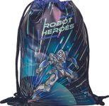BRUNNEN ROBOT HEROES Turnbeutel dunkelblau, mint, lila