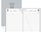 ZETTLER KALENDER Buchkalender Tagesplaner 2026 hellgrau, 1 St.