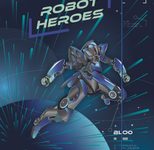 BRUNNEN Sammelmappe ROBOT HEROES DIN A3 dunkelblau, mint, 1 St.