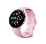 Google Pixel Watch 3 (LTE) Sportarmband 41mm, Silber/Rosa