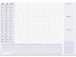 SIGEL Schreibtischunterlage Lilac 2026/2027/2028 weiß/lila Papier 59,5 x 41,0 cm, 30 Blatt
