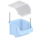 hünersdorff Deckel für Sichtlagerkästen transparent Größe 1