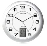 UNiLUX Wanduhr Instinct, Ø 30,50 cm, grau