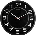 UNiLUX Wanduhr Mega, Ø 57,50 cm, schwarz
