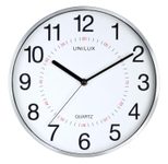 UNiLUX Wanduhr Aria, Ø 30,50 cm, grau