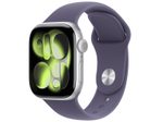 Apple Watch Series 11 Aluminium GPS 42mm Silber (Sportarmband Nebelviolett) M/L