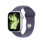 Apple Watch Series 11 Aluminium GPS 42mm Silber (Sportarmband Nebelviolett) S/M