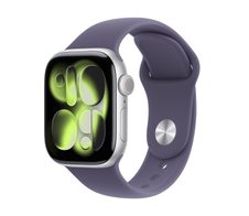 Apple Watch Series 11 Aluminium GPS 42mm Silber (Sportarmband Nebelviolett) M/L