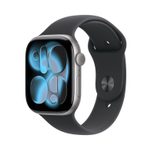 Apple Watch Series 11 Aluminium GPS 46mm Space Grau (Sportarmband Schwarz) M/L