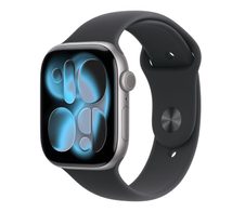 Apple Watch Series 11 Aluminium GPS 46mm Space Grau (Sportarmband Schwarz) M/L