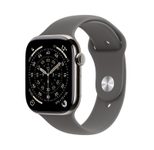 Apple Watch Series 11 Titan Natur (GPS + Cellular) 42mm (Sportarmband Steingrau) M/L
