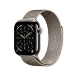 Apple Watch Series 11 Titan Natur (GPS + Cellular) 42mm (Milanaise Armband Natur)