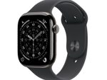 Apple Watch Series 11 Titan Schiefer (GPS + Cellular) 42mm (Sportarmband Schwarz) S/M