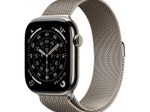 Apple Watch Series 11 Titan Natur (GPS + Cellular) 46mm (Milanaise Armband Natur) M/L