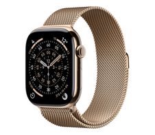 Apple Watch Series 11 Titan Gold (GPS + Cellular) 46mm (Milanaise Armband Gold) S/M