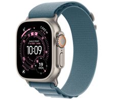 Apple Watch Ultra 3 Titan Natur (GPS + Cellular) 49mm (Alpine Armband Hellblau) M