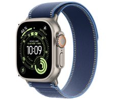 Apple Watch Ultra 3 Titan Natur (GPS + Cellular) 49mm (Trail Armband Blau/Hellblau) M/L