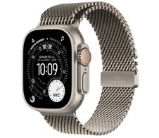 Apple Watch Ultra 3 Titan Natur (GPS + Cellular) 49mm (Milanaise Armband Titan Natur) M
