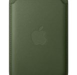 Apple iPhone Feingewebe Wallet mit MagSafe (moosgrün)
