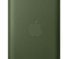 Apple iPhone Feingewebe Wallet mit MagSafe (moosgrün)