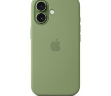 Apple Silikon Case iPhone 17 mit MagSafe (Hellmoosgrün)