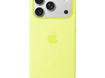 Apple Silikon Case iPhone 17 Pro mit MagSafe (Neongelb)