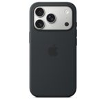 Apple Silikon Case iPhone 17 Pro mit MagSafe (Schwarz)