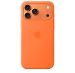 Apple Silikon Case iPhone 17 Pro Max mit MagSafe (Orange)