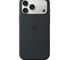 Apple Silikon Case iPhone 17 Pro Max mit MagSafe (Schwarz)