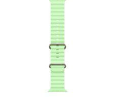 Apple Watch Ocean Band 49mm Titan Natur (Neongrün)