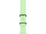 Apple Watch Ocean Band 49mm Titan Schwarz (Neongrün)
