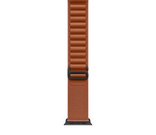 Apple Watch Alpine Loop 49mm Terracotta - Large - Titan Schwarz
