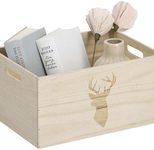 Zeller Aufbewahrungsbox Hirsch 35,0 x 25,0 x 18,0 cm