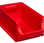 Allit Sichtlagerkasten rot Größe 4