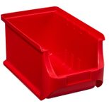 Allit Sichtlagerkasten rot Größe 3