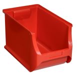 Allit Sichtlagerkasten rot Größe 4H