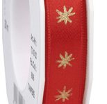 PRÄSENT Geschenkband matt rot 15,0 mm x 20,0 m